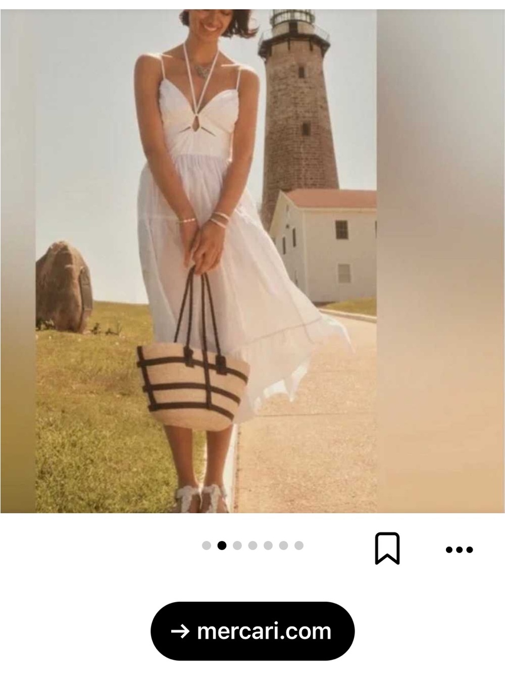 Ulla Johnson White Summer Spaghetti‑Strap Midi Dress